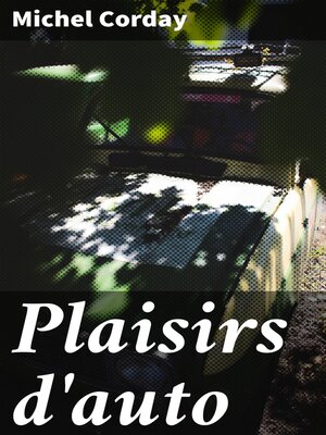 cover image of Plaisirs d'auto